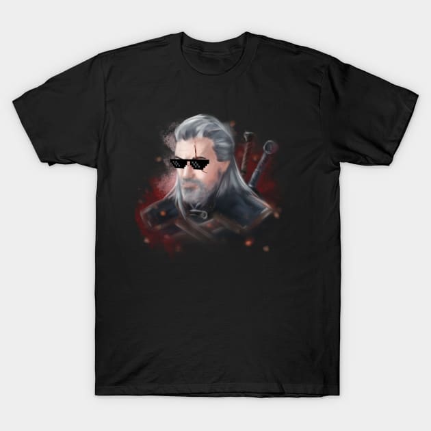 The witcher Geralt of Rivia T-Shirt by rayfox